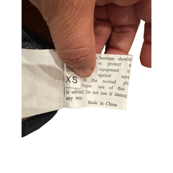 under Armour lacrosse xs extra small chest pads youth sports grey red black - Picture 3 of 11